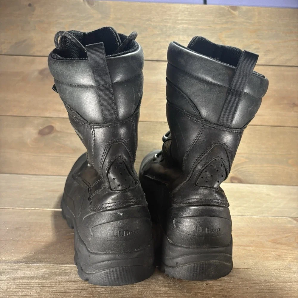 ll bean tek 2.5 mens size 11 shoes black leather insulated waterproof snow boots